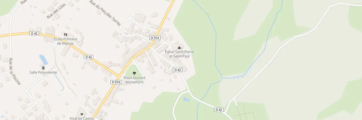 Plan du 5 Rue de la Gasne à Marsac