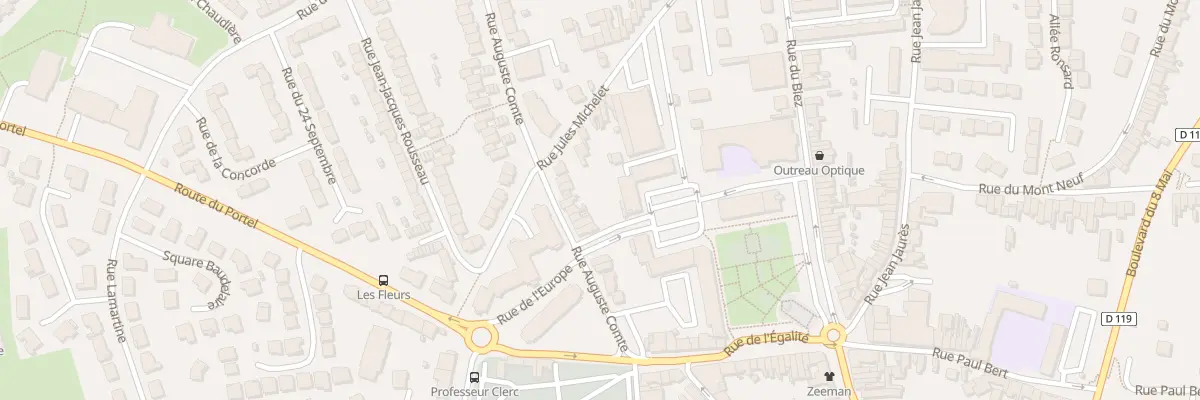 Plan du 36 Rue Auguste Comte à Outreau