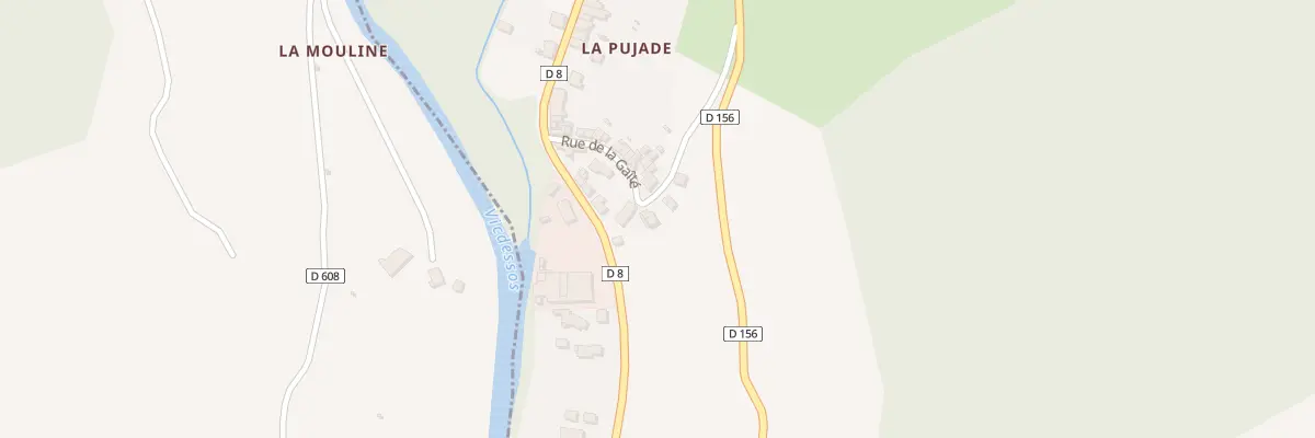 Plan du 114 La Pujade à Niaux