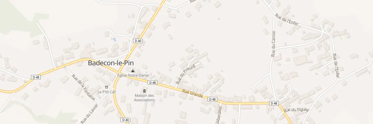 Plan du 7 Rue du Prieure à Badecon-le-Pin