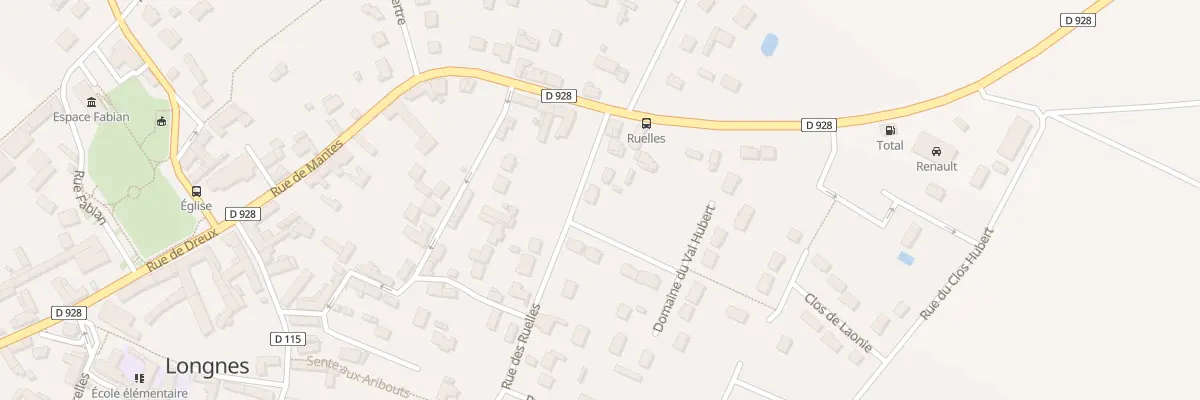 Plan du 6 Rue des Ruelles à Longnes