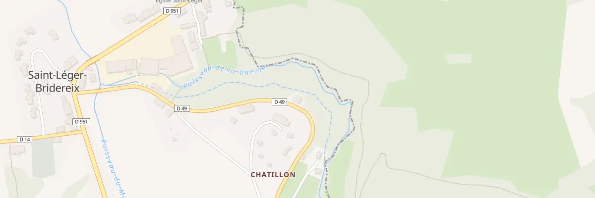 Plan du 6 Chatillon à Saint-Léger-Bridereix