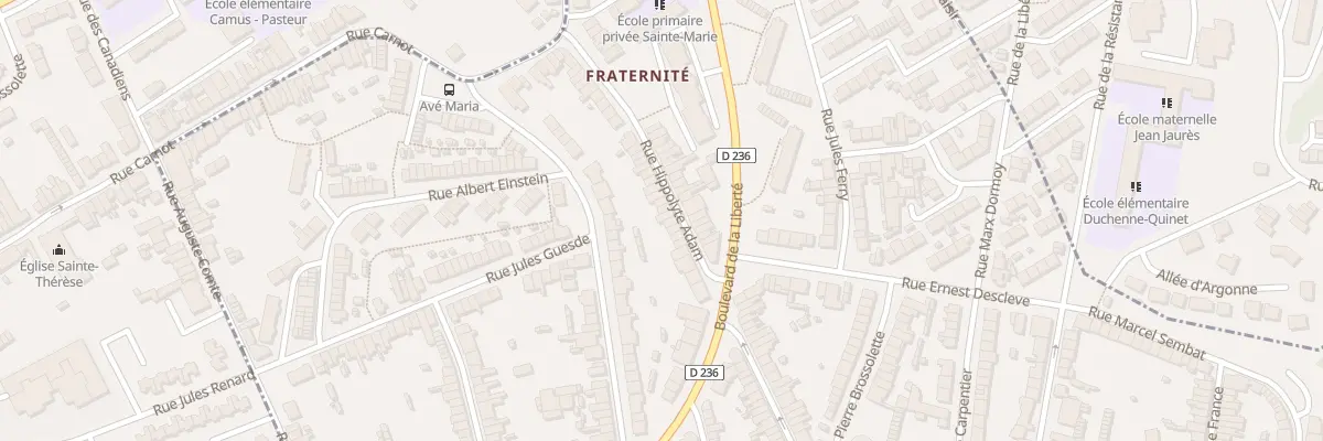 Plan du 151 Rue Hippolyte Adam à Outreau
