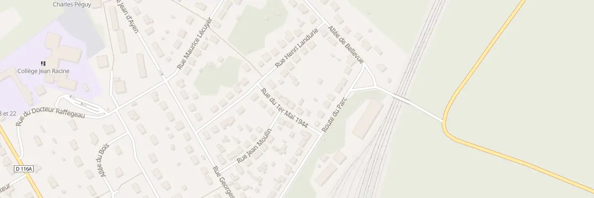 Plan du 4 Rue du Premier Mai 1944 à Maintenon