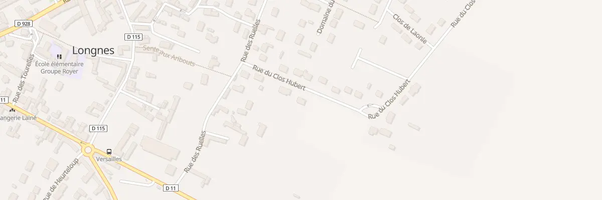 Plan du 11 Rue du Clos Hubert à Longnes
