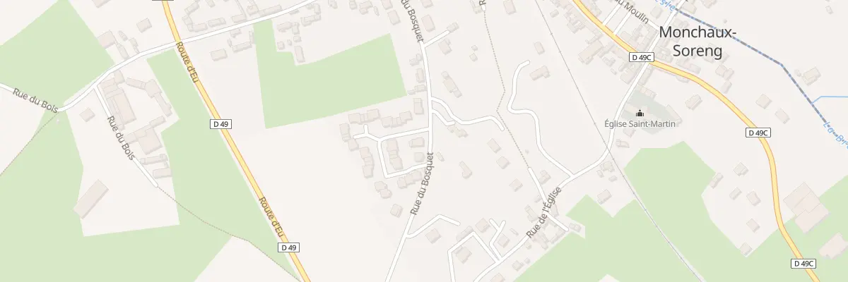 Plan du 10 Rue du Bosquet à Monchaux-Soreng