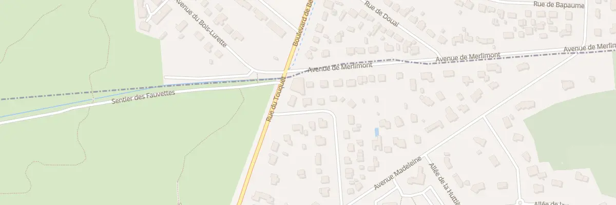Plan du 594 Rue des Belles Chasses à Merlimont