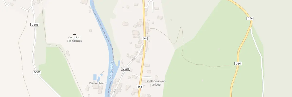 Plan du 4 Naujero à Niaux