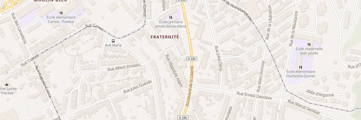 Plan du 110 Rue Hippolyte Adam à Outreau