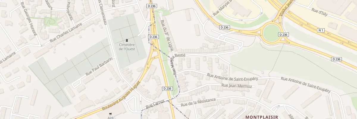 Plan du 27 Rue Maryse Bastie à Boulogne-sur-Mer