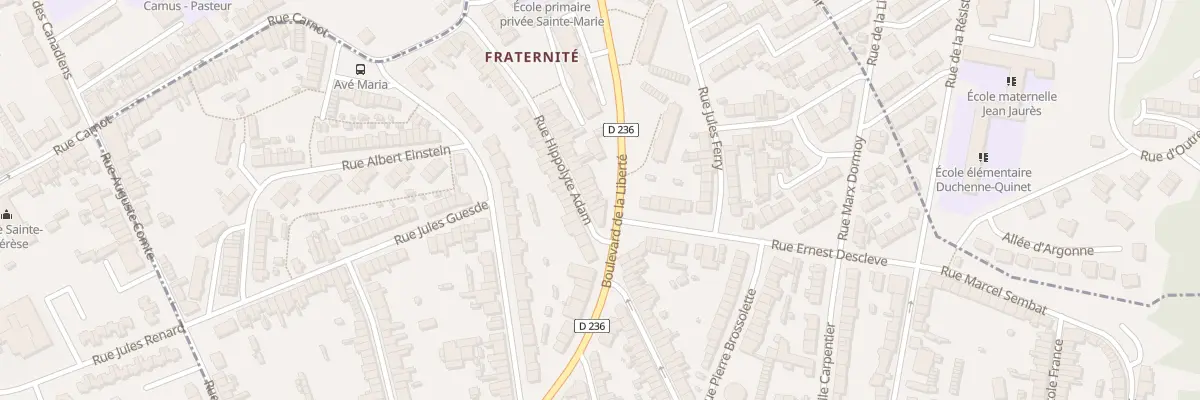 Plan du 88 Rue Hippolyte Adam à Outreau