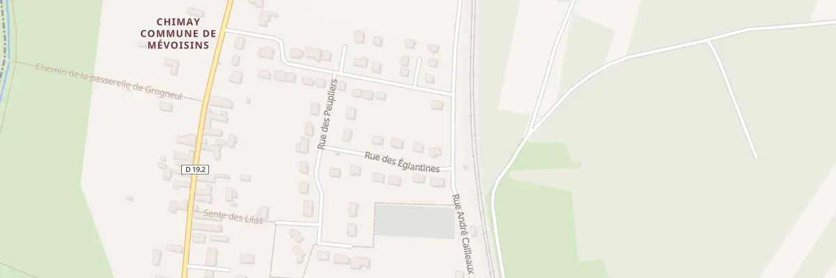 Plan du 3 Rue des Eglantines à Mévoisins
