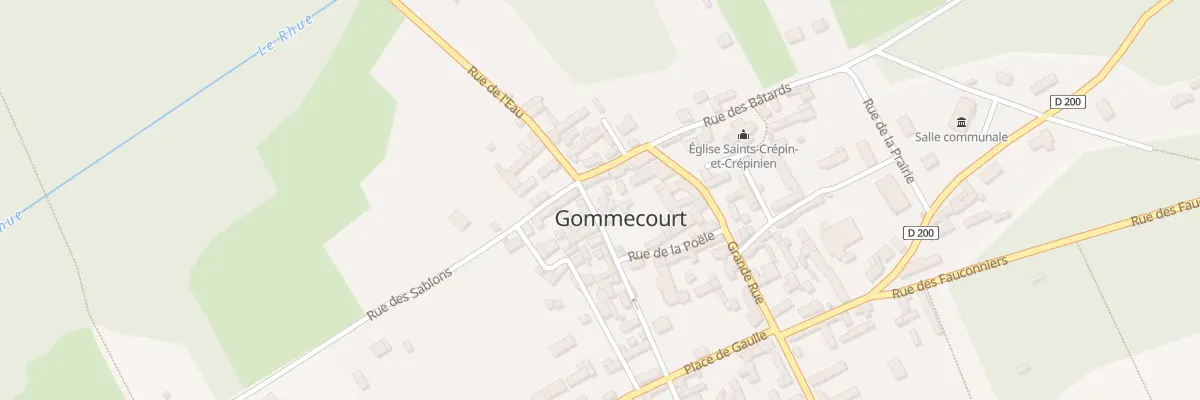 Plan du 6 Rue de la Gde Vignette à Gommecourt