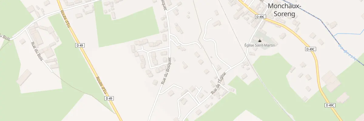 Plan du 9 Rue du Bosquet à Monchaux-Soreng