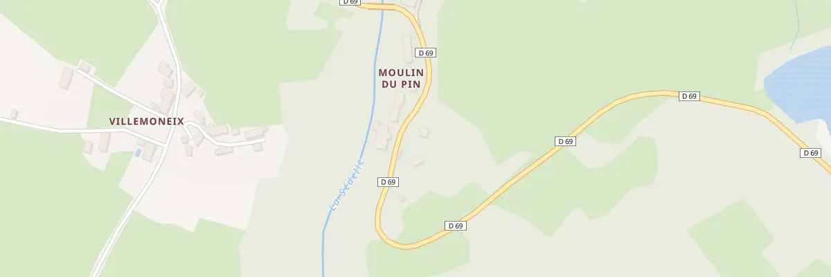 Plan du 2 Moulin du Pin à Saint-Germain-Beaupré