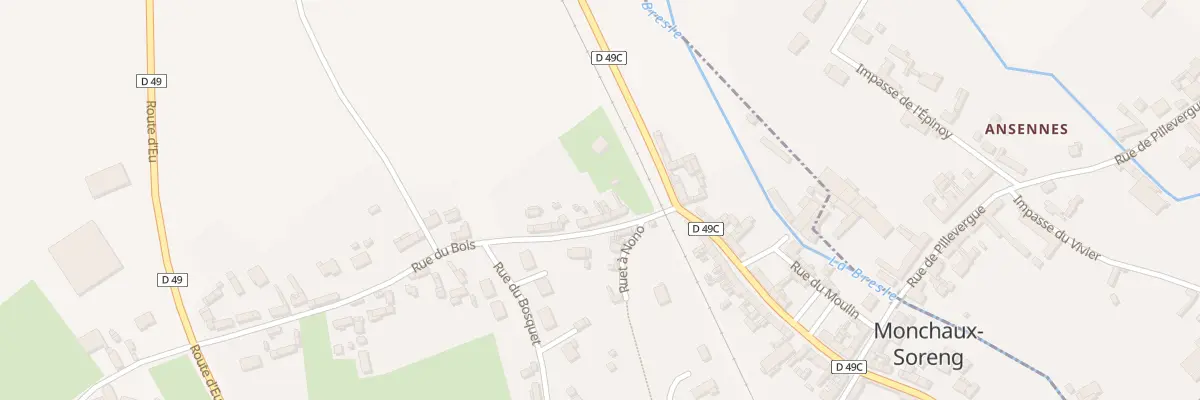 Plan du 6 Rue du Bois à Monchaux-Soreng