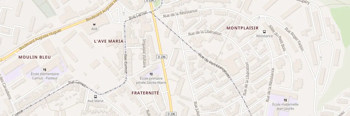 Plan du 7 Bd de la Liberte à Outreau