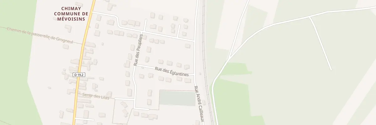 Plan du 1 Rue des Eglantines à Mévoisins