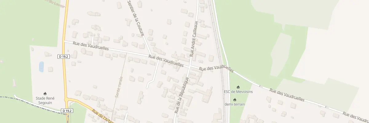 Plan du 31 Rue des Vaudruelles à Mévoisins
