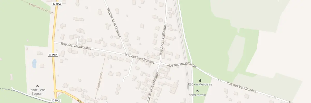 Plan du 1 Rue Andrée Cailleaux à Mévoisins