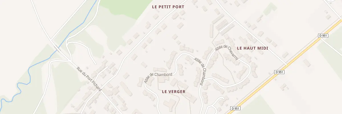 Plan du 22 All de Chambord à Saint-Laurent-Nouan