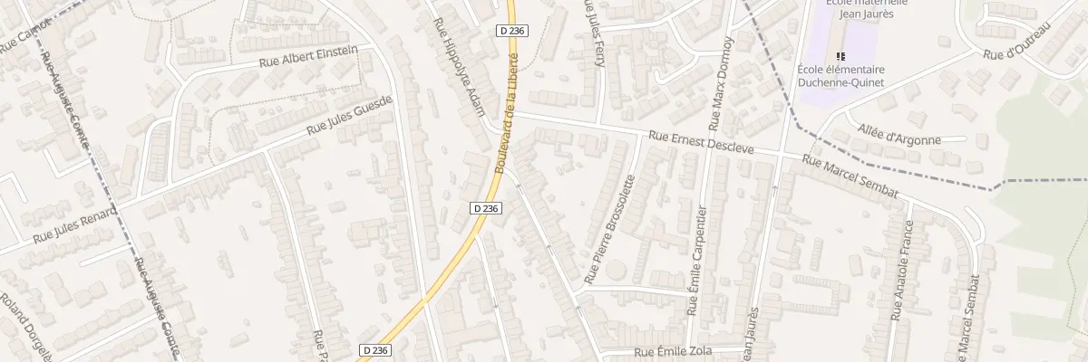Plan du 68 Rue Hippolyte Adam à Outreau