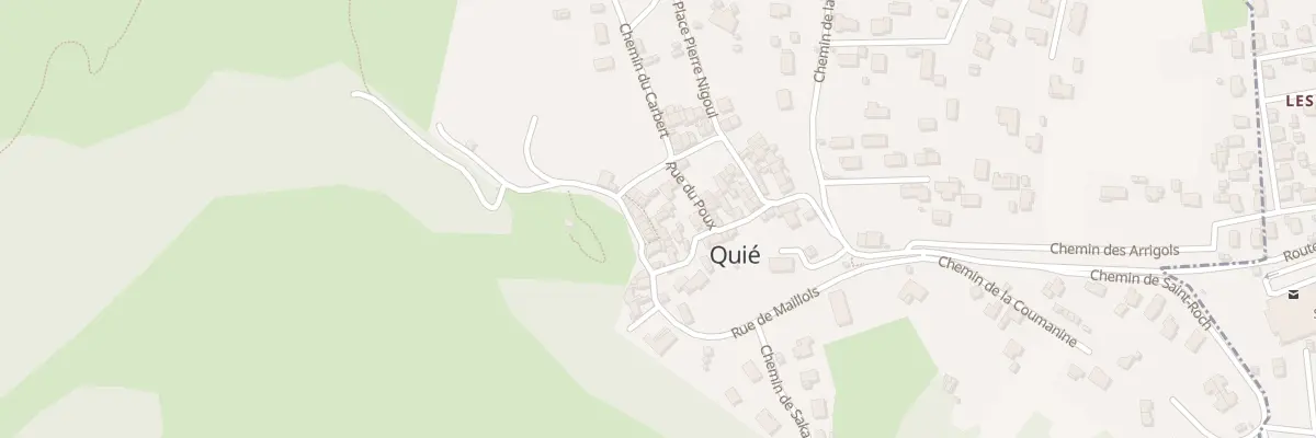 Plan du 1 Rue du Chateau à Quié