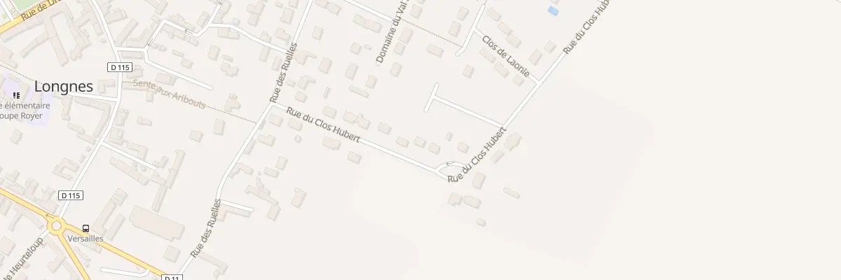 Plan du 14 Rue du Clos Hubert à Longnes