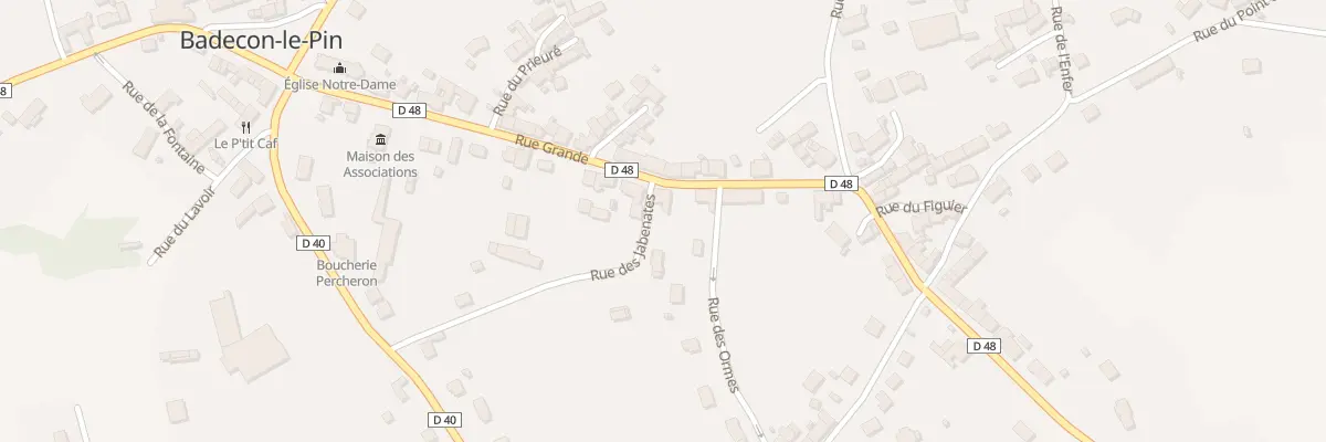 Plan du 26 Rue Grande à Badecon-le-Pin