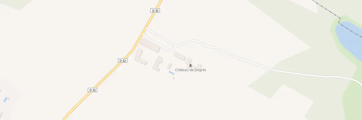 Plan du 640D Rte de Degrès à Gragnague