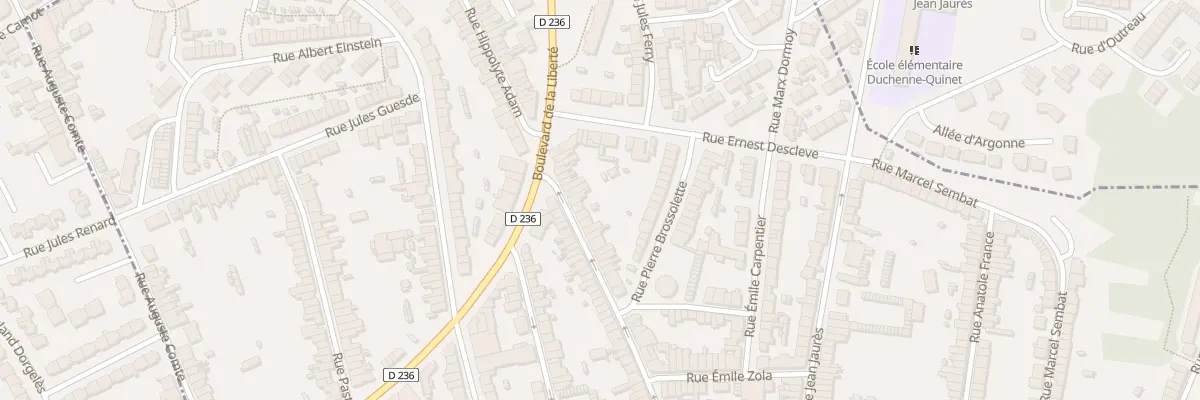 Plan du 64 Rue Hippolyte Adam à Outreau