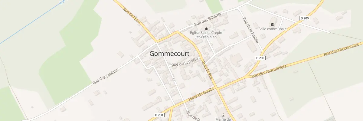 Plan du 8 Rue de la Poele à Gommecourt