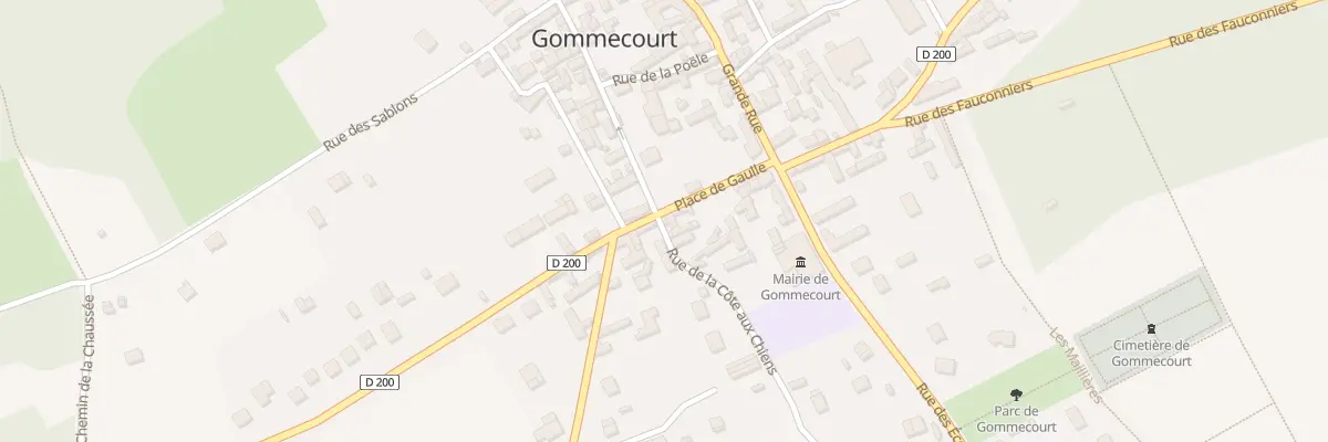 Plan du 1 Rue de la Cote aux Chiens à Gommecourt