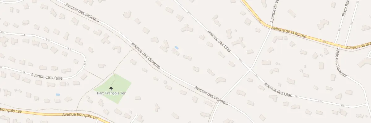 Plan du 70 Av des Violettes à Neufchâtel-Hardelot