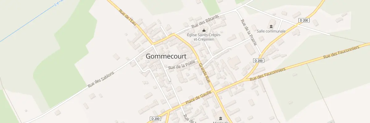 Plan du 4 Rue de la Poele à Gommecourt