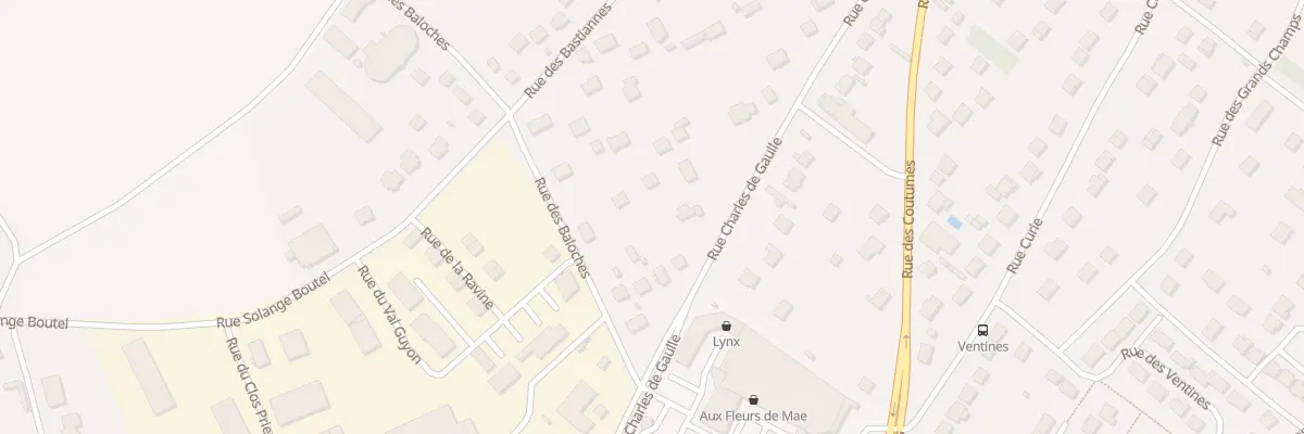 Plan du 7 Rue Charles de Gaulle à Freneuse