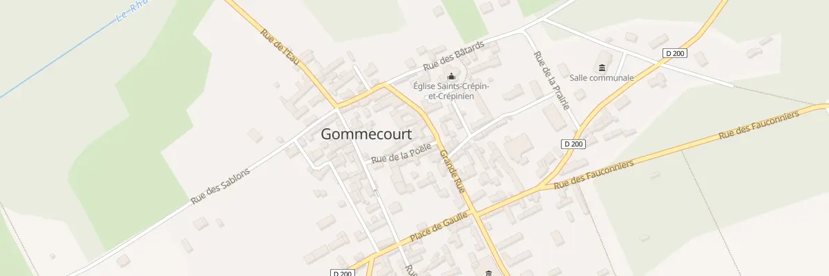 Plan du 2 Rue de la Poele à Gommecourt