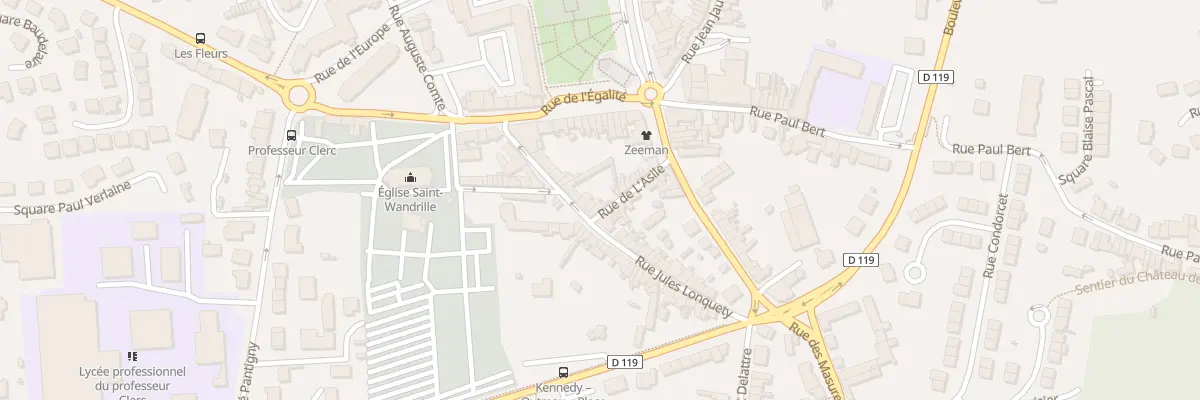Plan du 21 Rue Jules Lonquety à Outreau