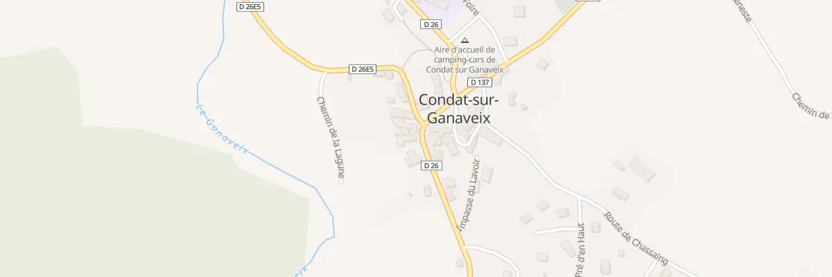 Plan du 64 Rte d’Uzerche à Condat-sur-Ganaveix