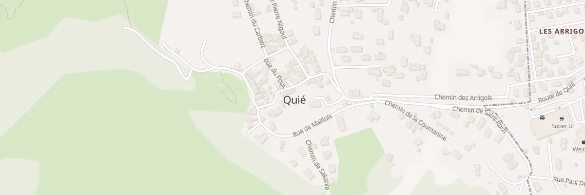 Plan du 7 Quie Village à Quié