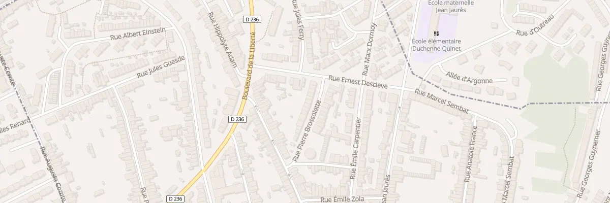 Plan du 12 Rue Pierre Brossolette à Outreau