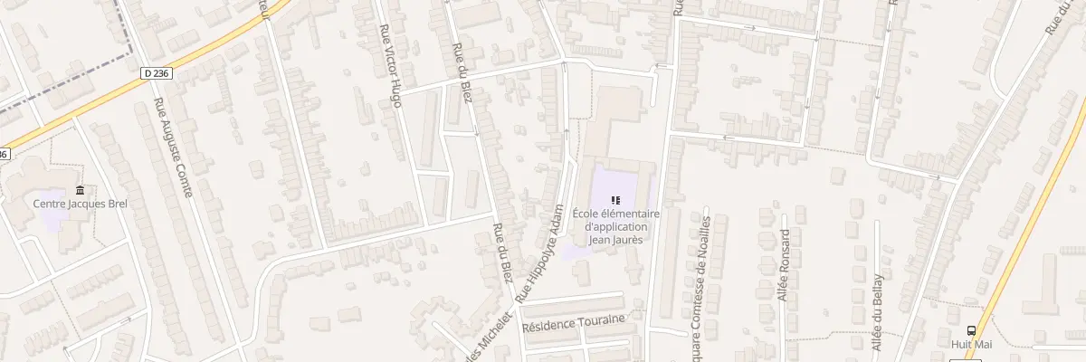 Plan du 25 Rue Hippolyte Adam à Outreau