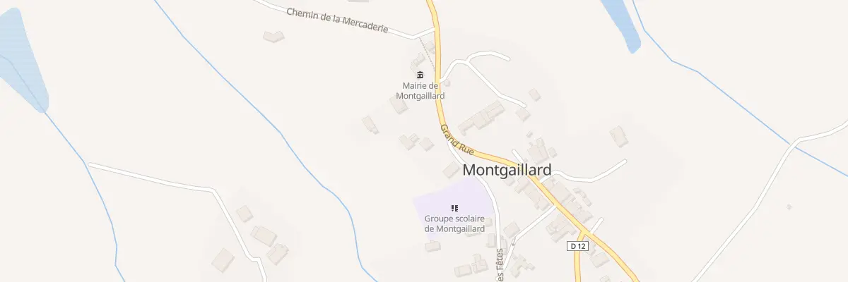 Plan du 84 Grand rue à Montgaillard