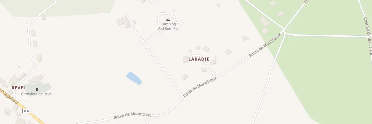 Plan du 2925 Rte de Montricoux à Vaïssac