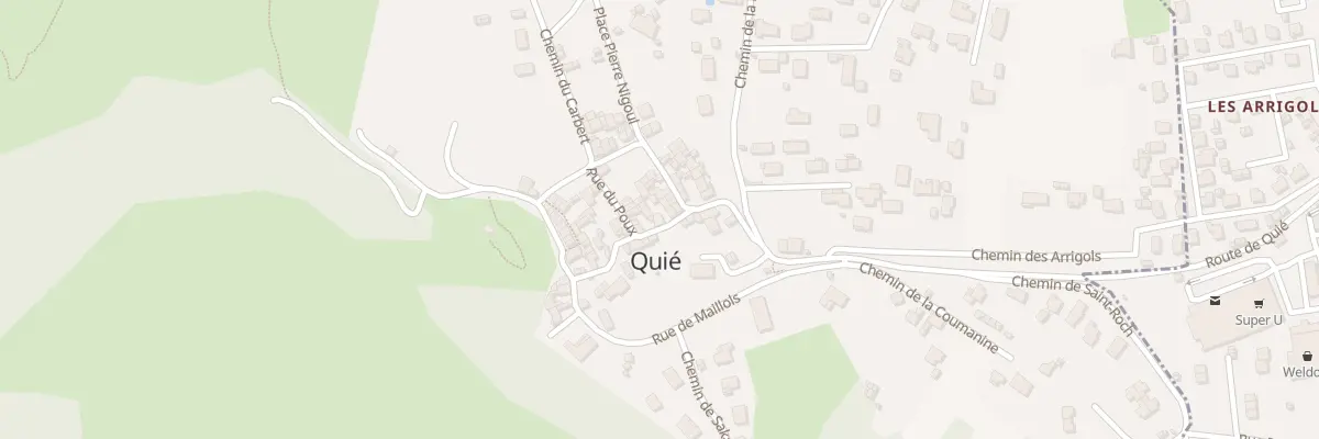 Plan du 32 Quie Village à Quié