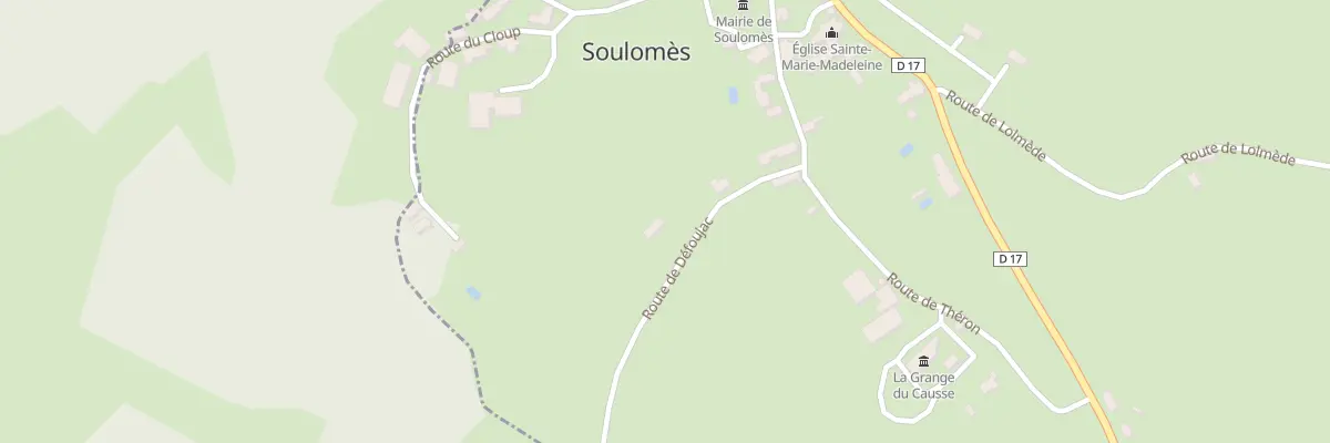 Plan du 68 Rte de Défoujac à Soulomès