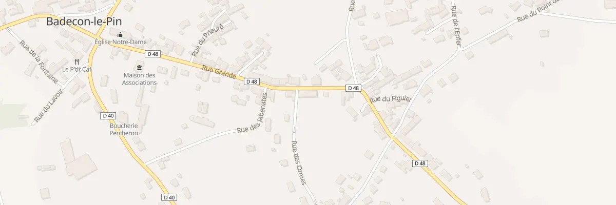 Plan du 30 Rue Grande à Badecon-le-Pin