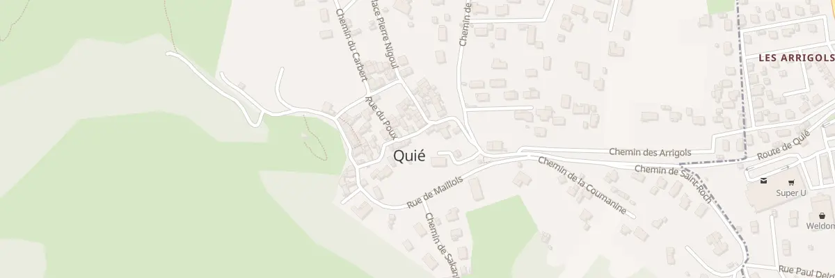 Plan du 6 Quie Village à Quié
