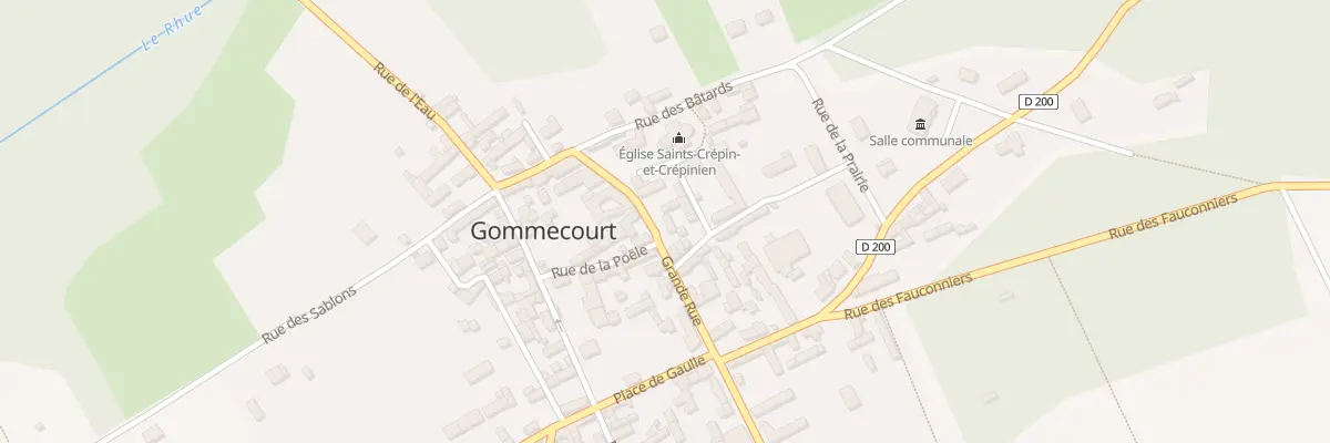 Plan du 10 Gr Grande Rue à Gommecourt