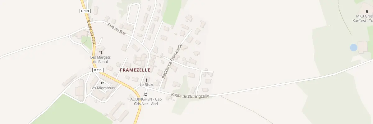 Plan du 90 Framezelle à Audinghen